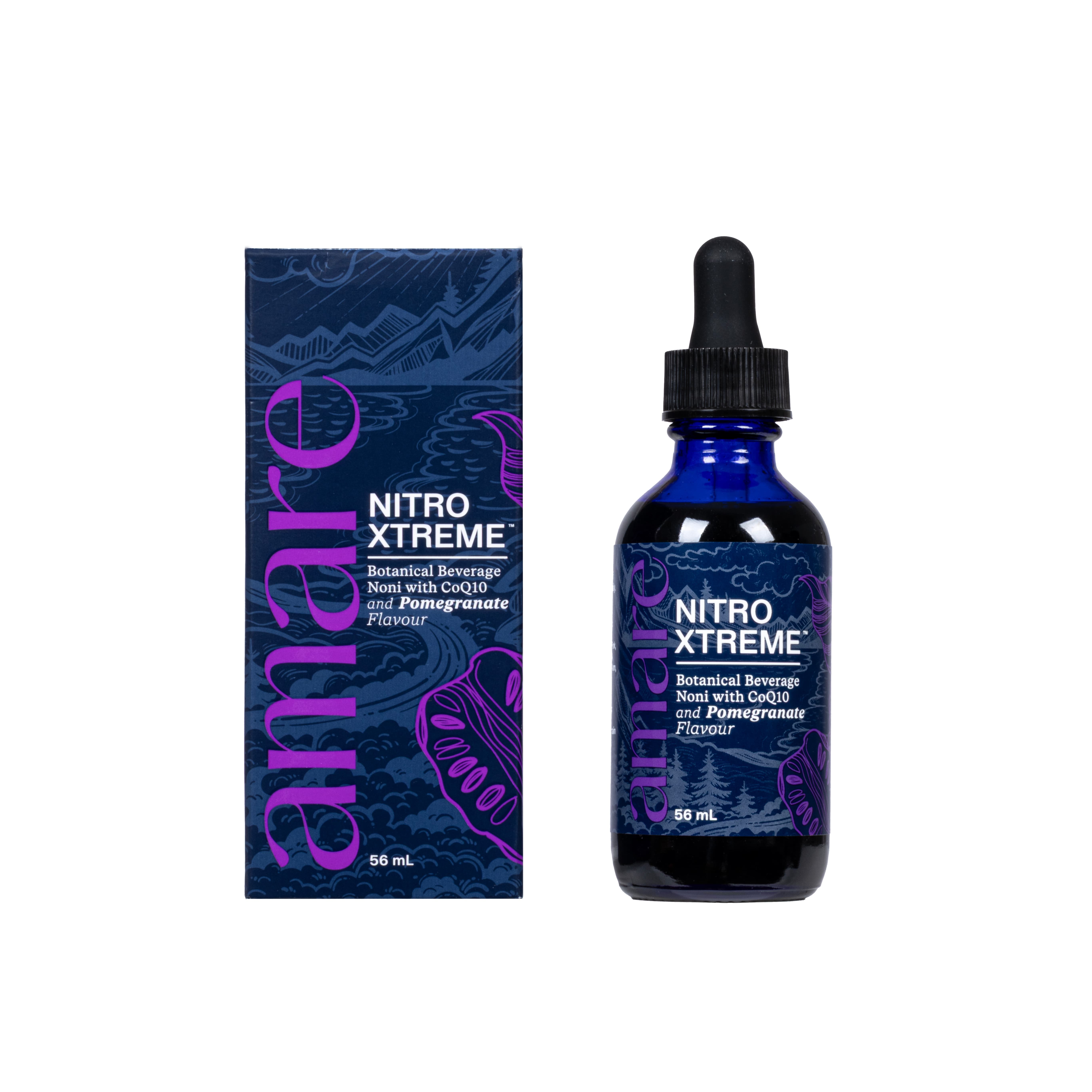Amare Nitro Xtreme Pomegranate Each serving contains extracts from the noni fruit, to enhance the body’s ability to produce nitric oxide.* Learn more >